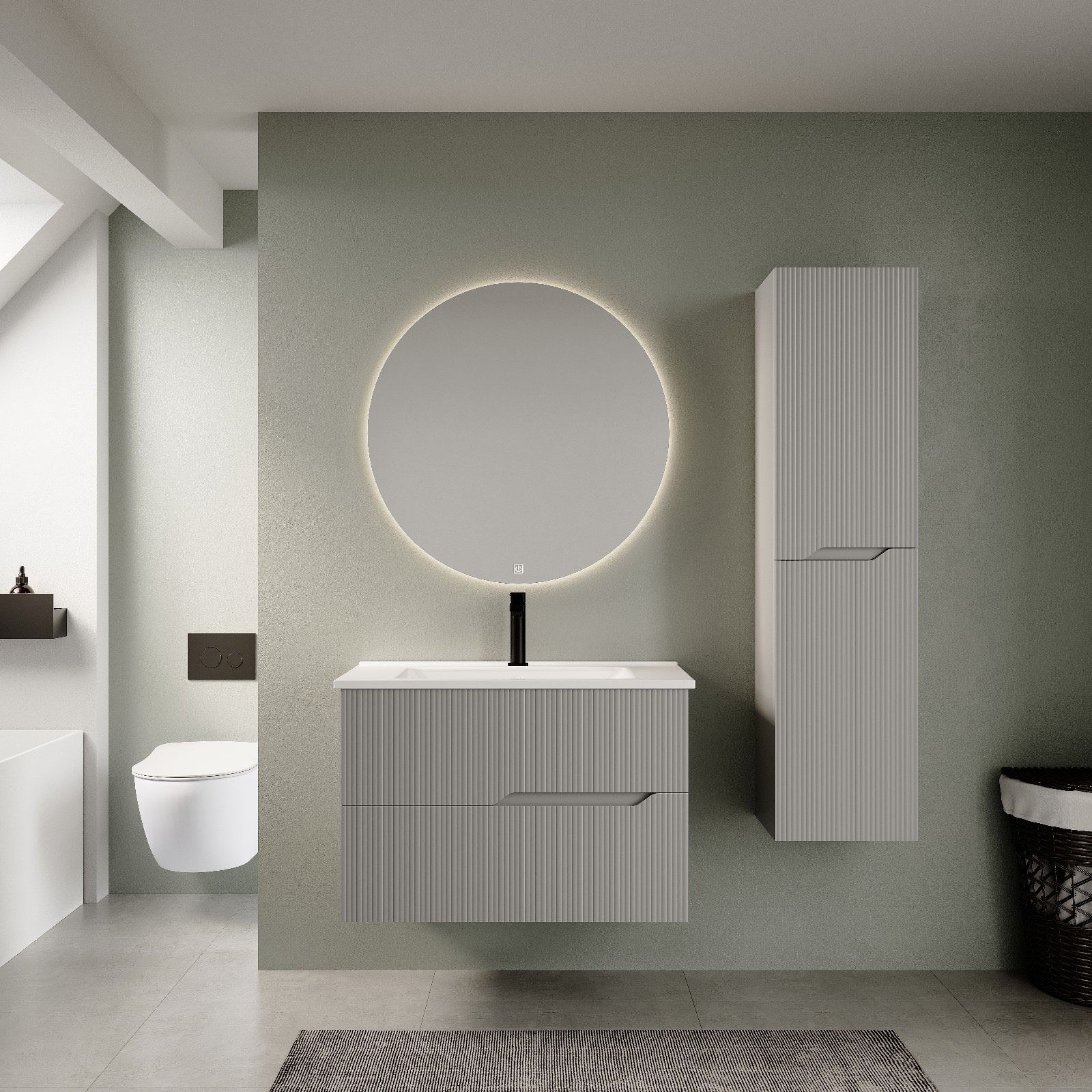 Tiran Banyo Dolabı 85