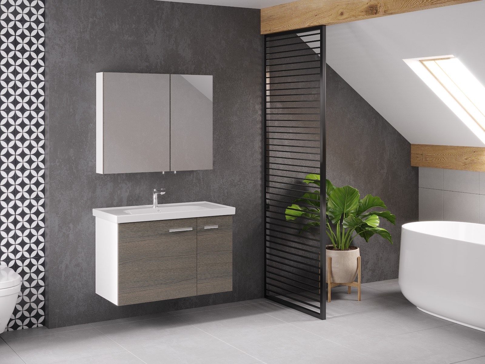 Terra  Banyo Dolabı 90