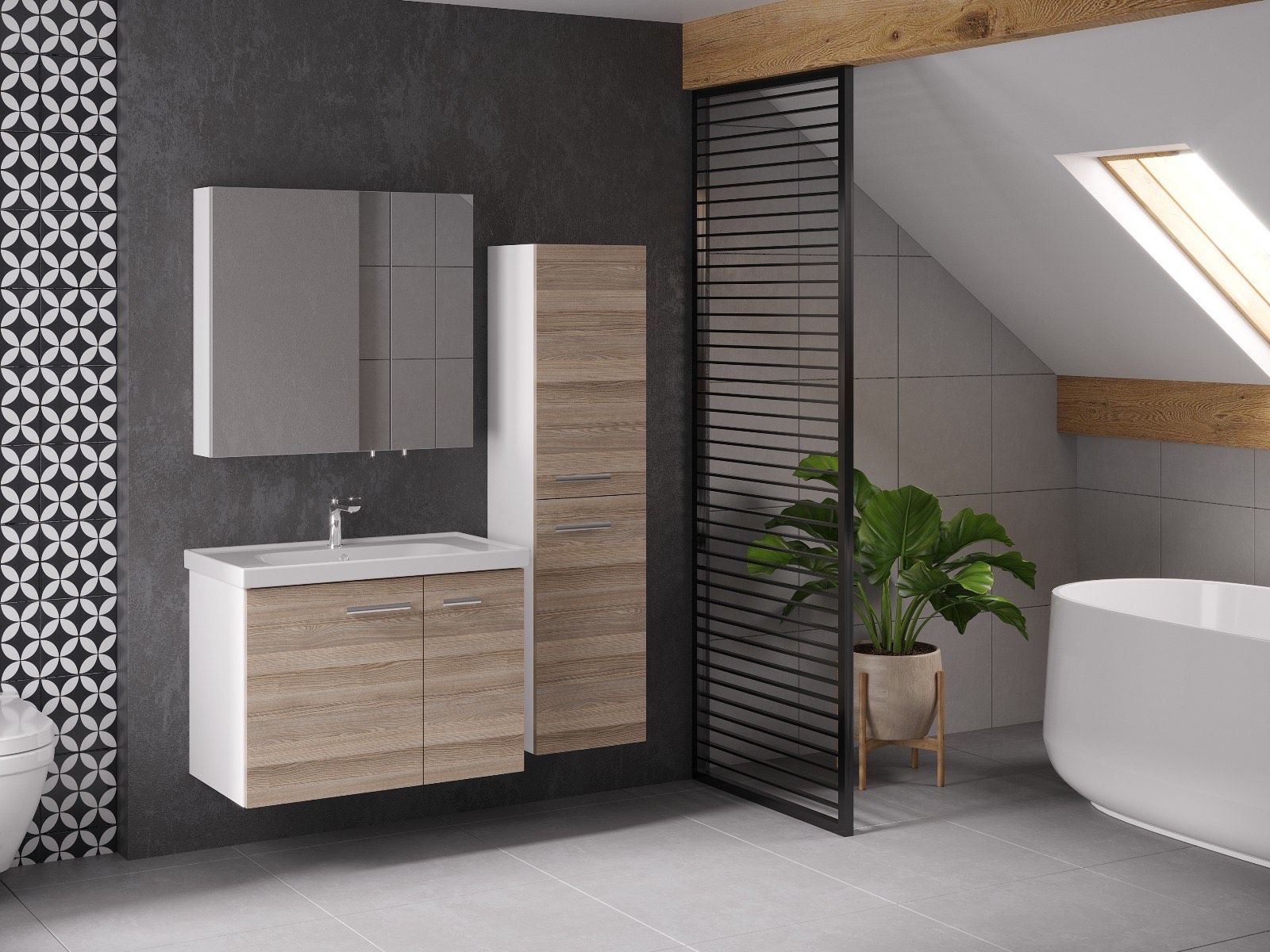 Terra  Banyo Dolabı 80