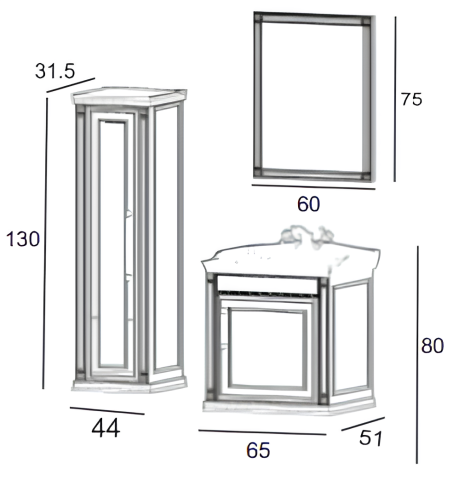 Albatros Banyo Dolabı 65