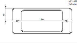 207 Kapı Kulbu 140-160Mm Plastik İç Dış 4 Adet