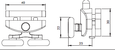 014-015 Metal Elips Üst Rulman 4 Adet Alt 4 Adet Üst