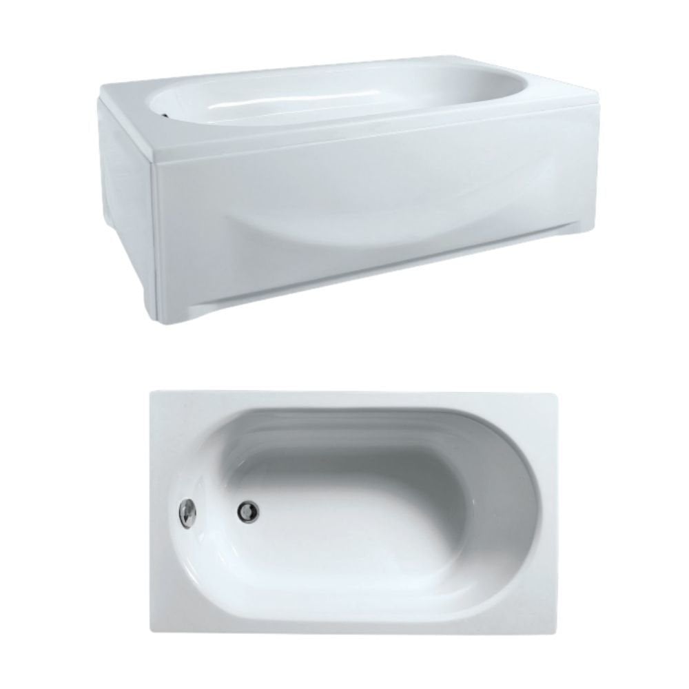 Dikdörtgen Düz Mini Klasik Küvetler H:46 Cm