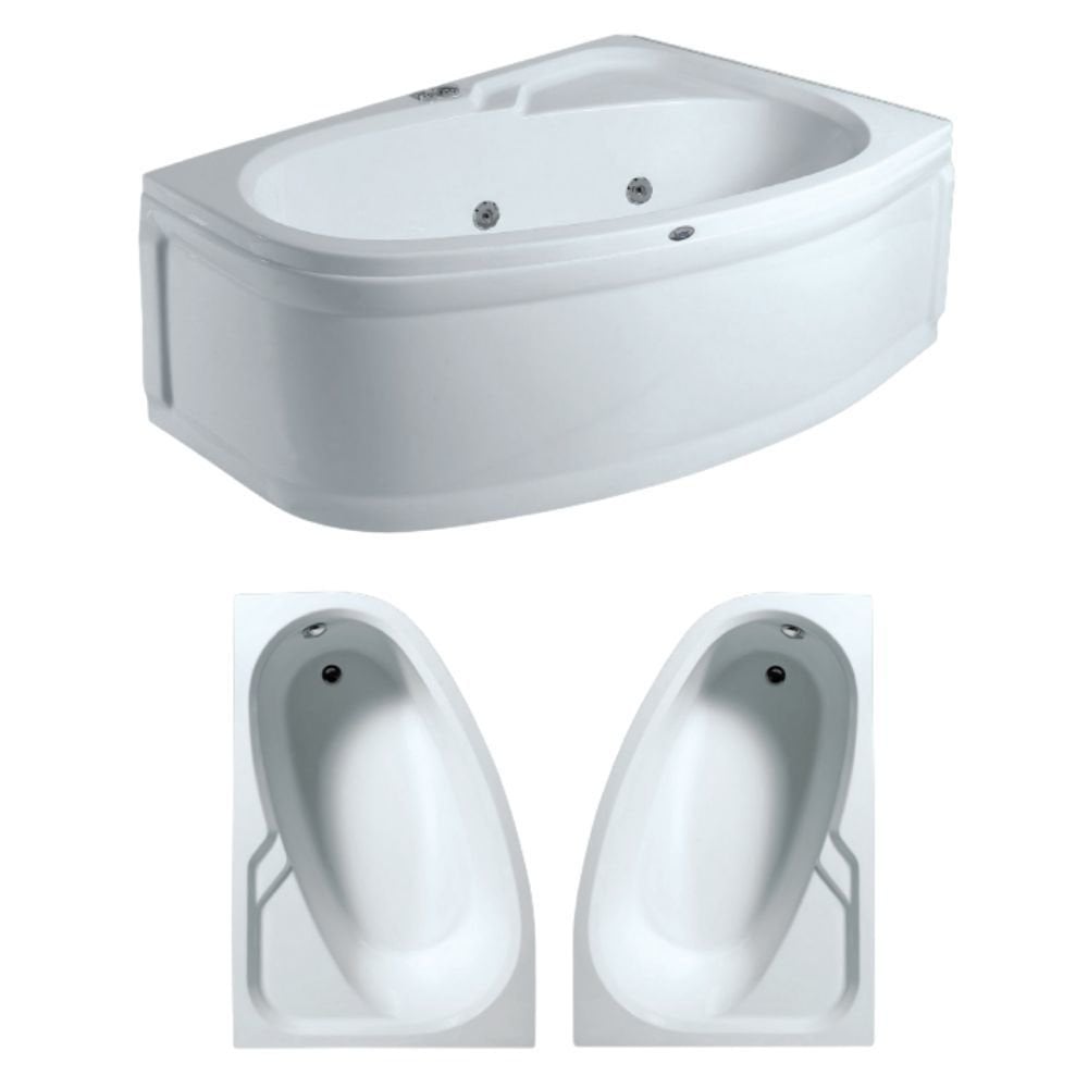 Oval Asimetrik Küvetler H:56 cm ( Sağ )