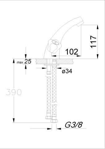 Tek Gövde Kartal Lavabo Bataryası
