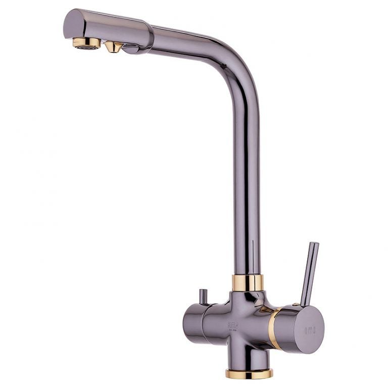 Arıtma Tek Gövde Eviye Bataryası Siyah İnci