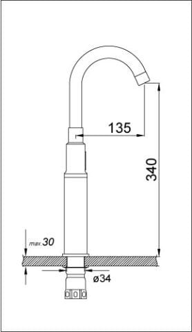 Fotoselli Çanak Lavabo Bataryası (Tek Girişli)