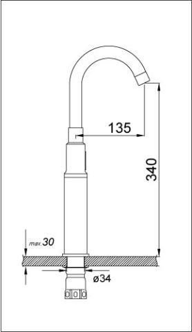 Fotoselli Çanak Lavabo Bataryası (Tek Girişli)