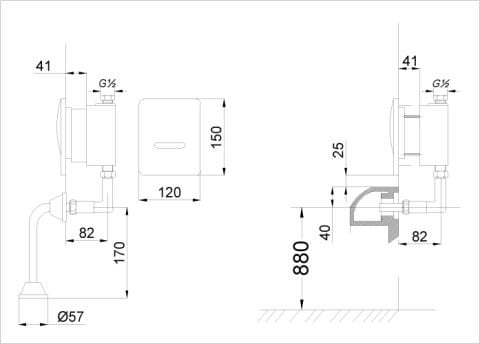 Fotoselli Pisuvar Sıva Altı Bataryası