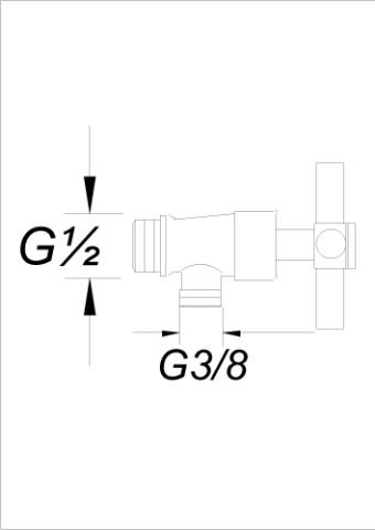 İntegra Ara Musluk Siyah