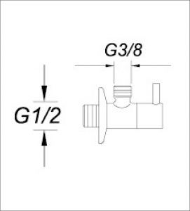 Oval Ara Musluk Siyah