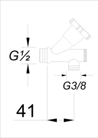 Filtreli Krom ,Ara Musluk
