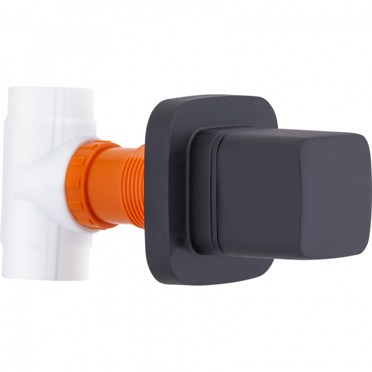 Kare Ankastre Stop Valf Siyah  (20mm. 1/2'')