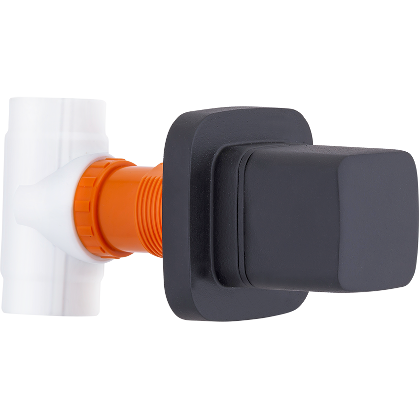 Kare Ankastre Stop Valf Siyah (25mm. 3/4'')