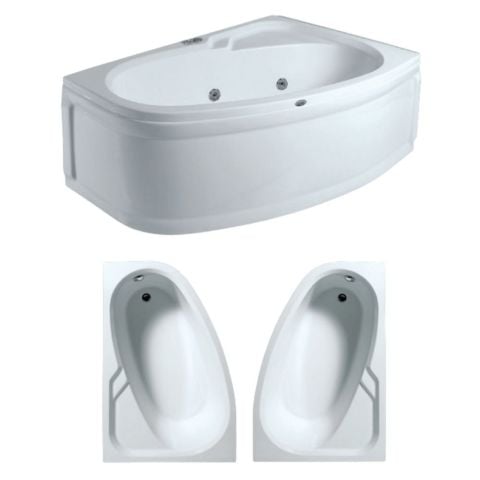 Oval Asimetrik Küvetler H:56 cm ( Sol )