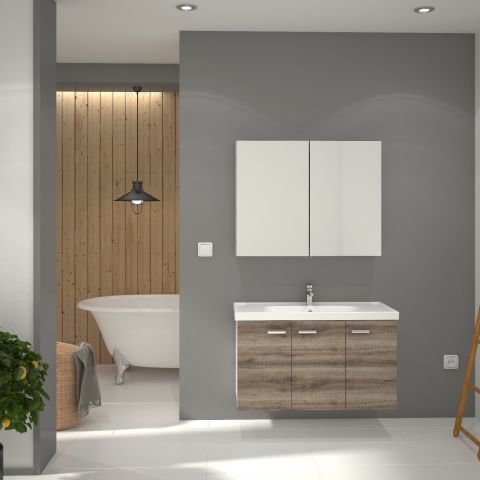 Terra  Banyo Dolabı 100