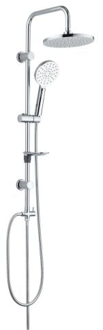 Capri Premium Yuvarlak Krom Yağmur Duş Sistemi