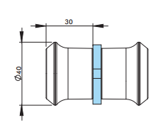 Kapı Kulbu Sert Plastik İç Dış 4 Adet