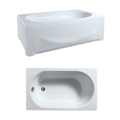 Dikdörtgen Düz Mini Klasik Küvetler H:46 Cm