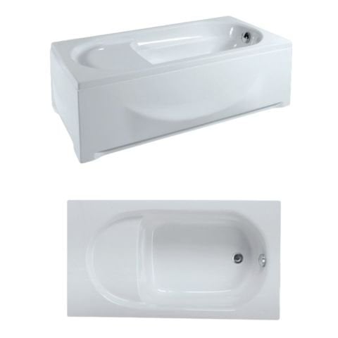 Dikdörtgen Oturmalı Klasik Küvetler H:46 Cm