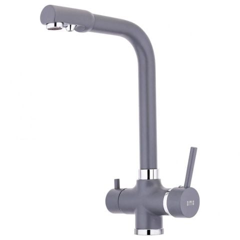 Arıtma Tek Gövde Eviye Bataryası Gri