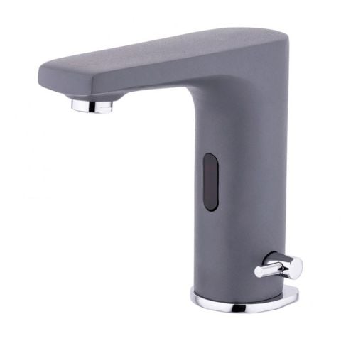 Fotoselli Lavabo Bataryası Gri (Çift Girişli)