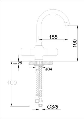 Termostatik Lavabo Bataryası