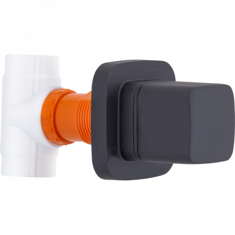 Kare Ankastre Stop Valf Siyah  (20mm. 1/2'')