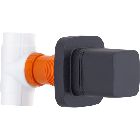 Kare Ankastre Stop Valf Siyah (25mm. 3/4'')