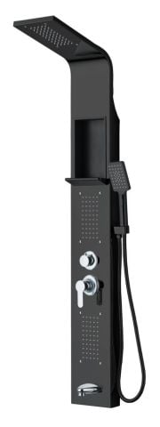 Aqua Siyah Panel Duş Seti